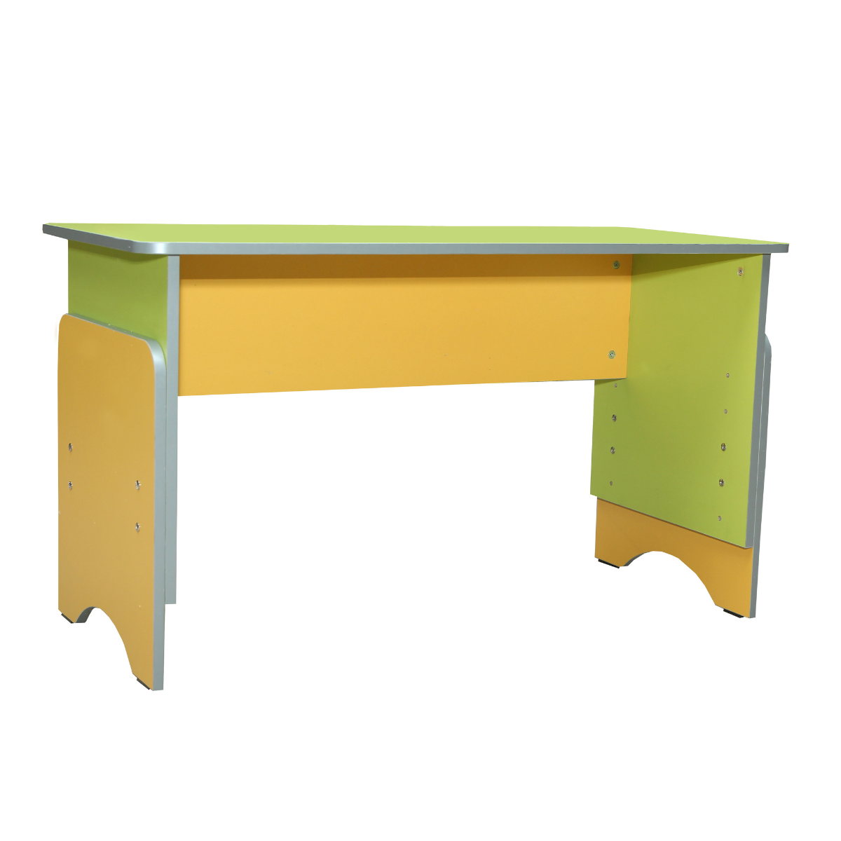 Дитячий 2-місний стіл, матеріал столу - кольорове ЛДСП, регулюється по висоті, АЛМАНТ, 1100х500х500/560/620/680 мм.